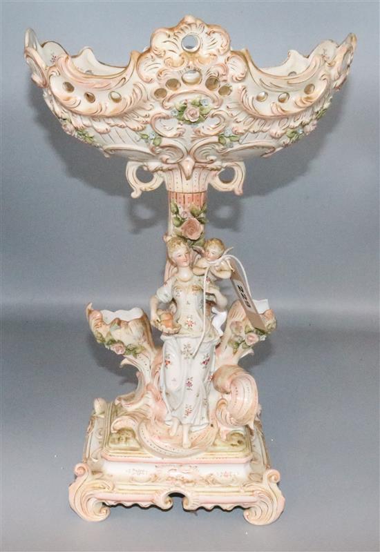 Continental porcelain centre piece